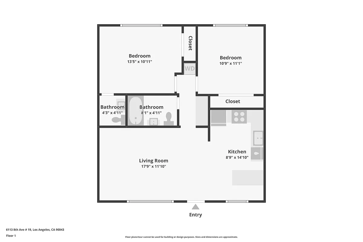 Floor plan 2BD1ANDHALFBA