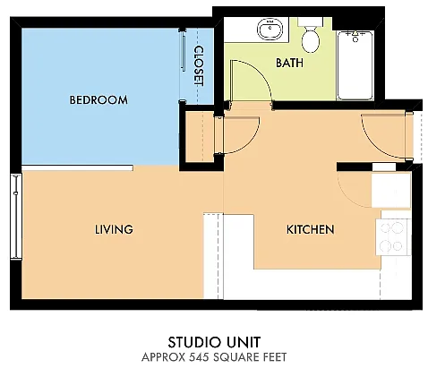 Floor plan Studio