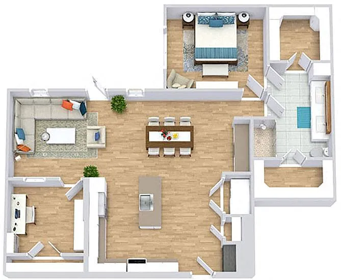 Floor plan Star Creek with Study