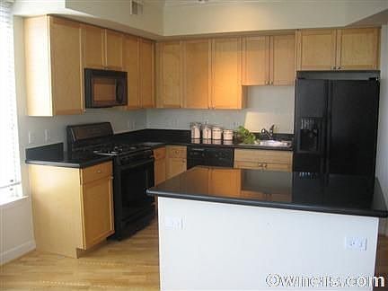 Gourmet kitchen and island