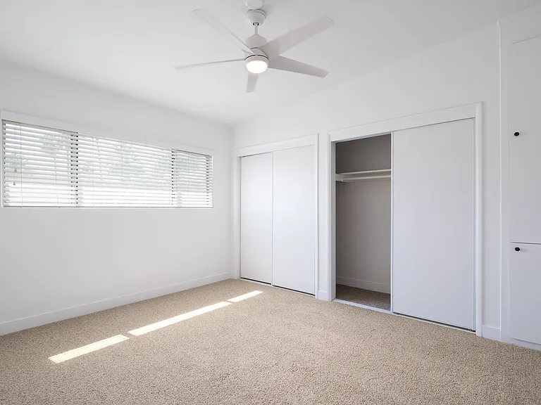 2 bed, 2 bath; large closet space