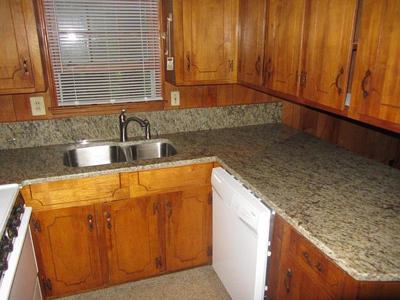 Kitchen with granite countertops