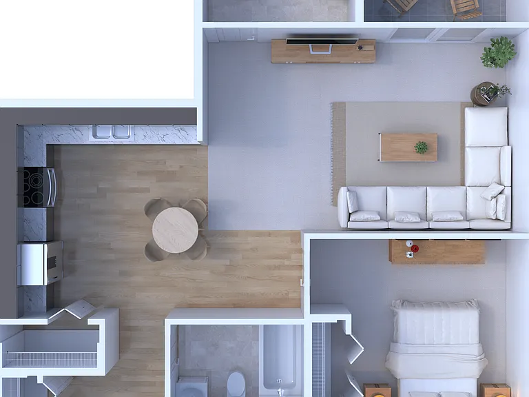 1 Bedroom / 1 Bathroom Penthouse - 866 1 Bedroom / 1 Bathroom Penthouse - 866