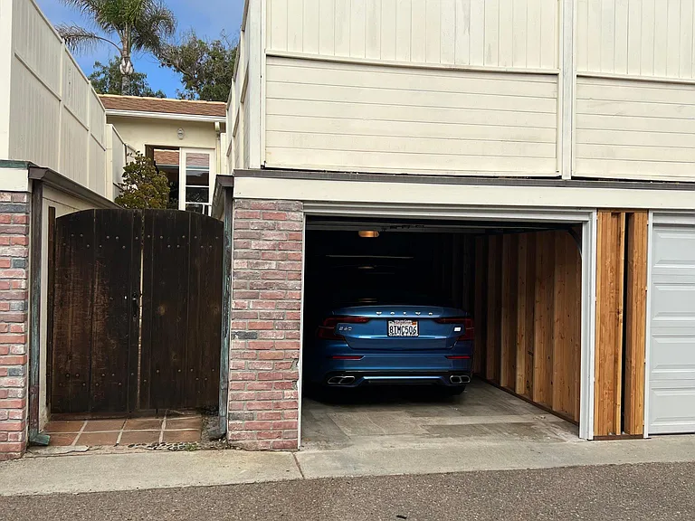 Single car garage located behind unit.