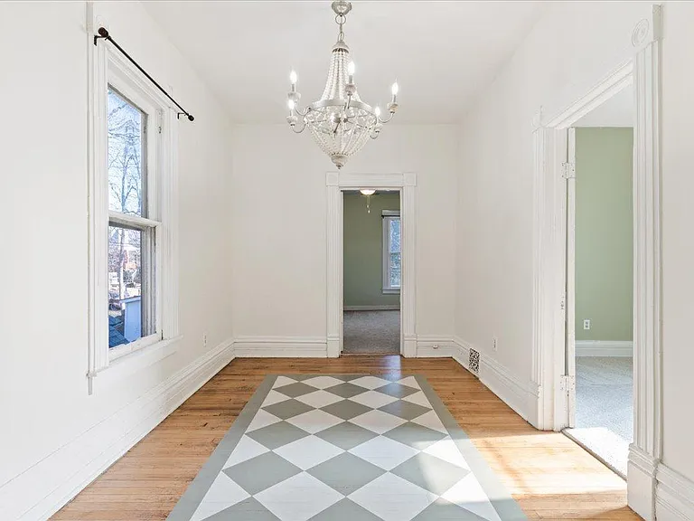 Both bedrooms just off the dining room.
