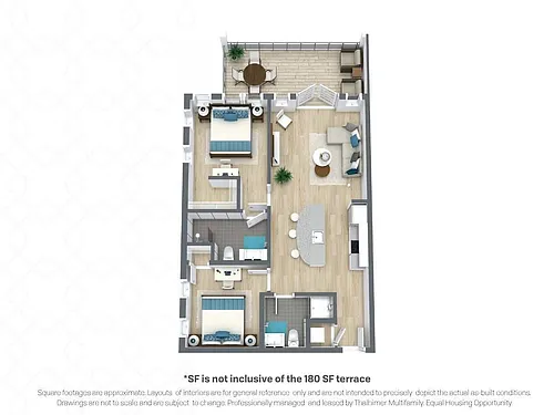 Floor plan Haxall | +180 sqft Terrace
