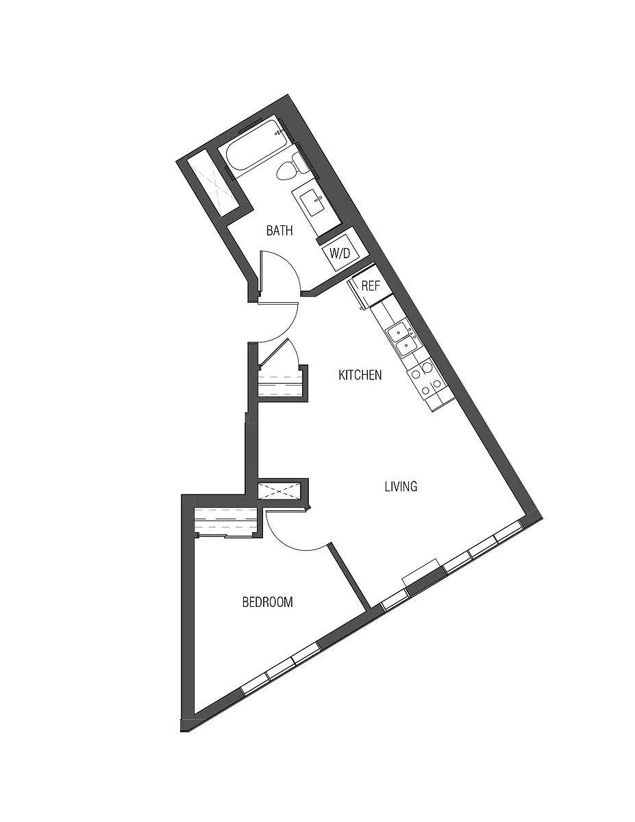 Floor plan 1X1 - A7