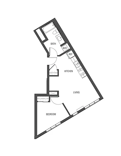 Floor plan 1X1 - A7
