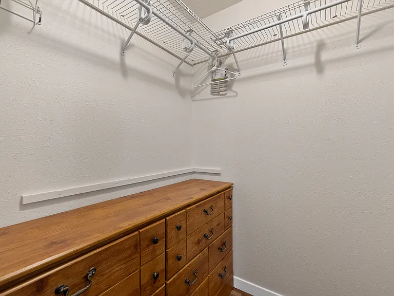Walk-in closet with ample storage space