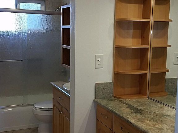 Large hall bathroom with plenty of storage space