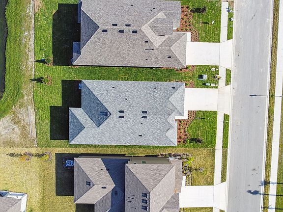 Sanibel quick move-in aerial overhead view at Tea Olive Terrace in Palmetto, FL by William Ryan Home