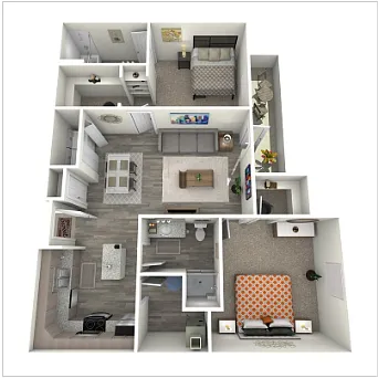 Floor plan 2X2C
