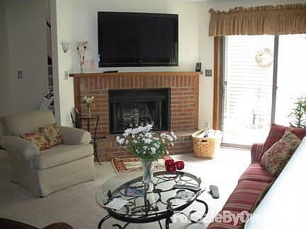 Living Room : 52" HDTV, totally wireless and fireplace for those cool winter nights!