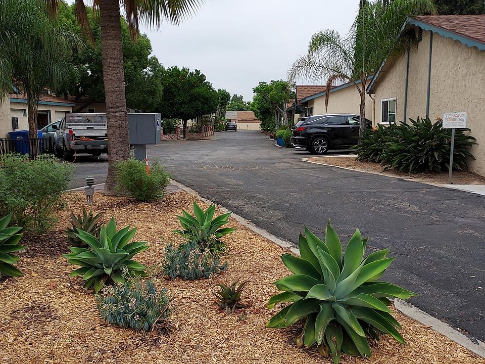 Entrance to apartment complex