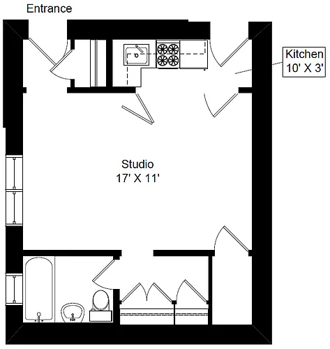 Floor plan Studio