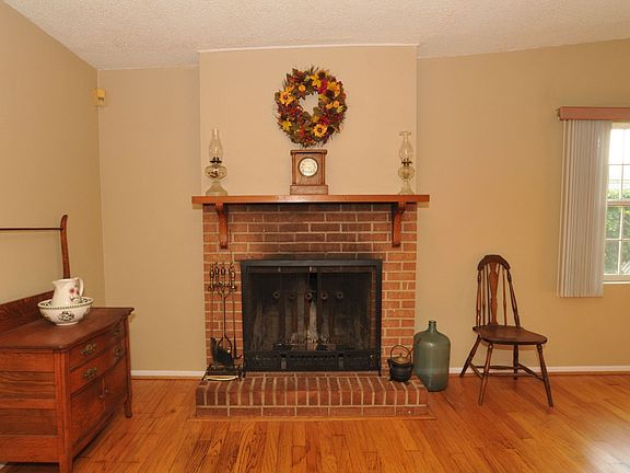 Wood burning fireplace
