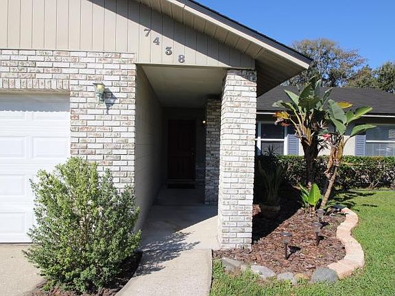 Covered walk to front door