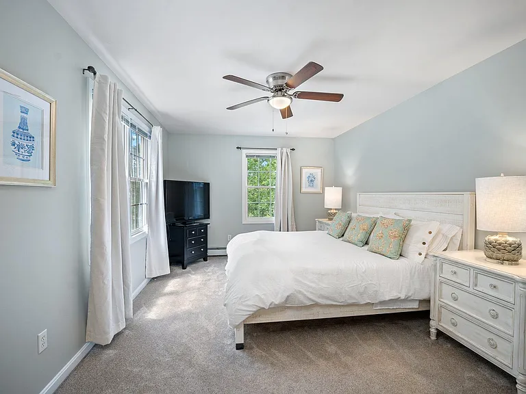 Primary bedroom, king bed.