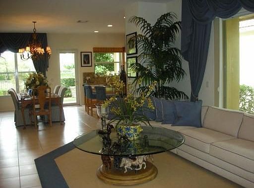 open great room and dining