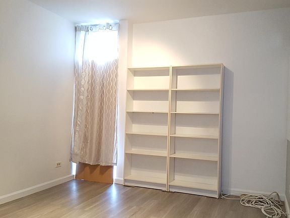 Bedroom and shelves