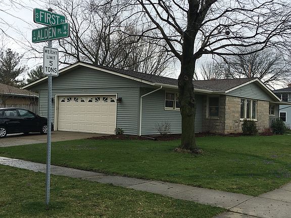 On corner of 1st and Alden