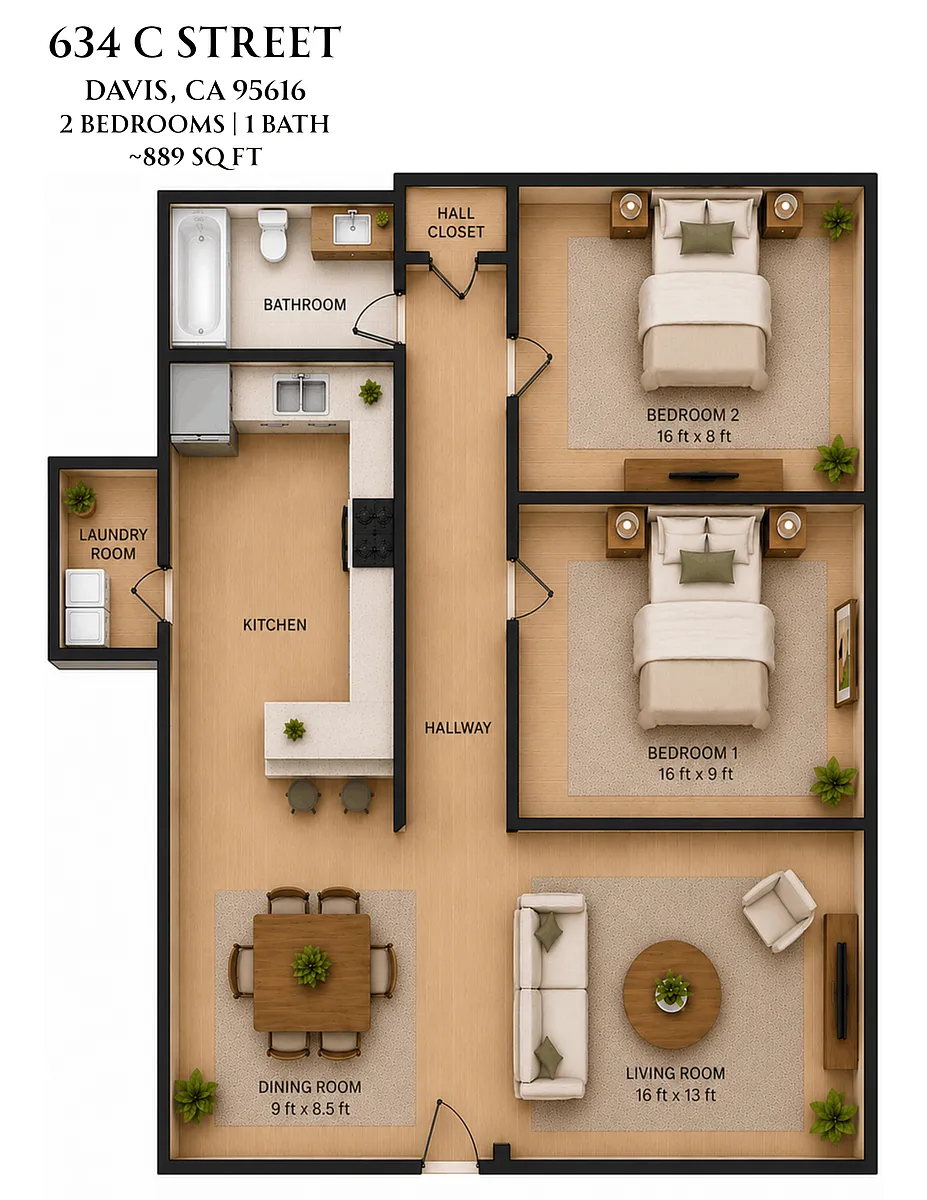 Floor Plan - 634 C St