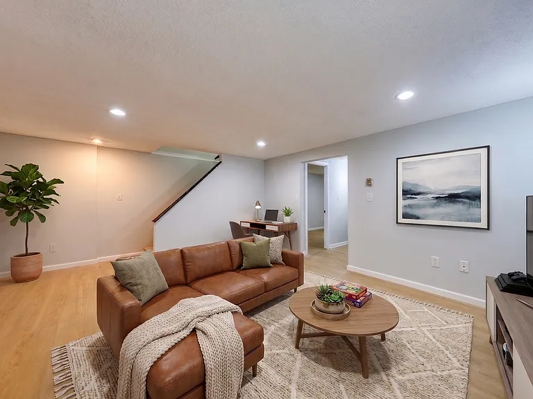 Basement virtually staged.
