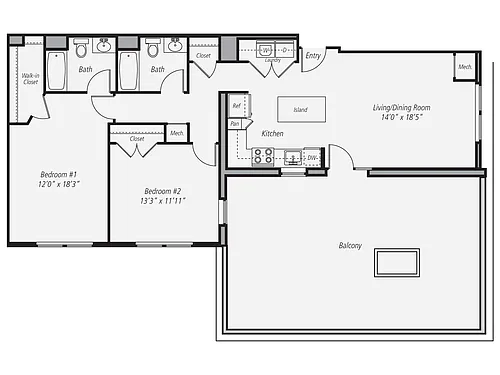 Floor plan B3P-1086
