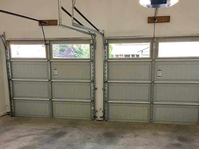 2 car garage with garage door openers