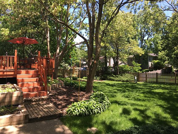Deck and cement patio