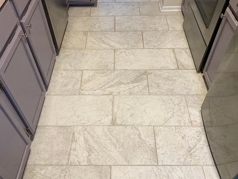 Kitchen floor ceramic tiles.