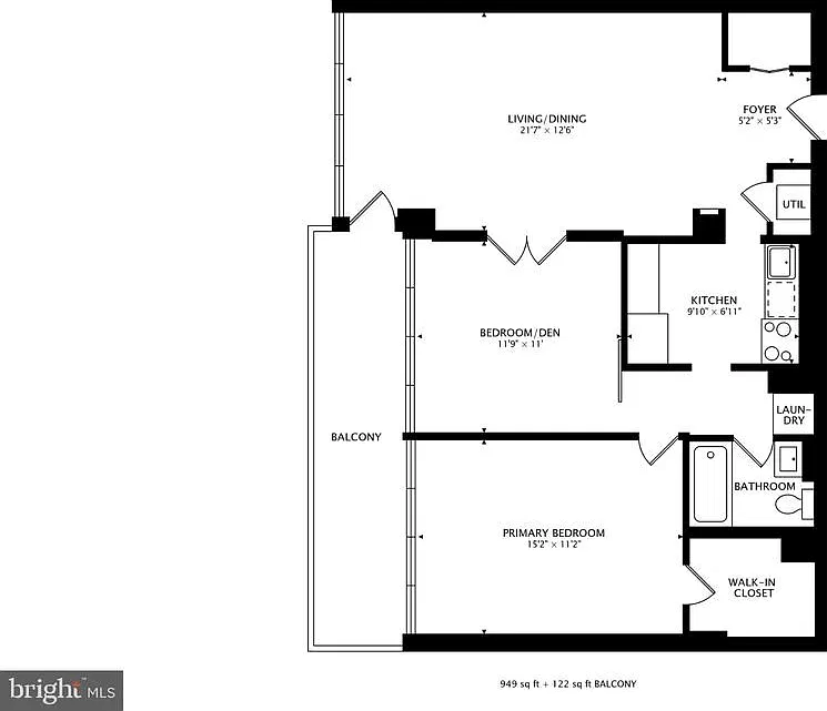 2 bed, 1.0 bath, 849 sqft, $2,300 — Photo 3