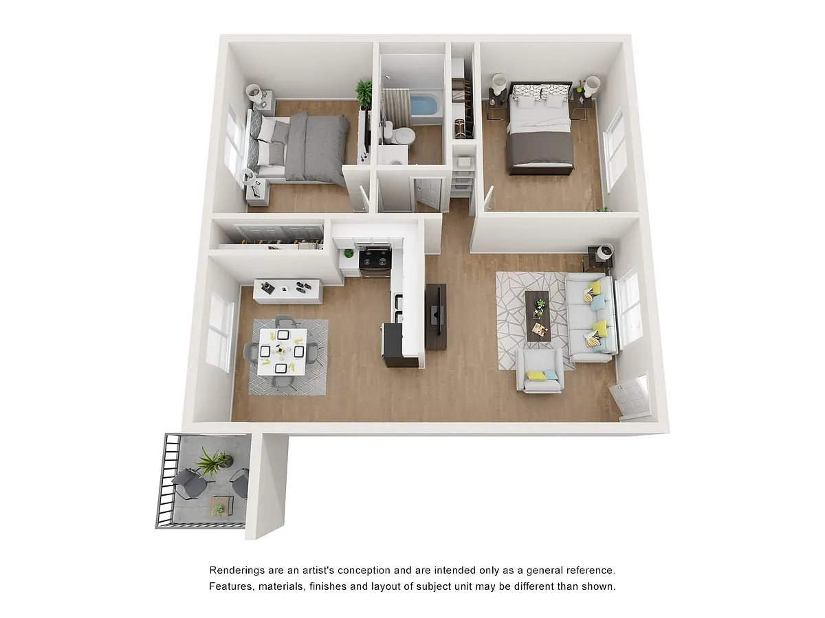 Floor plan 2x1c