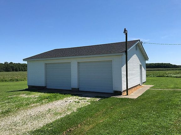 Detached garage is 26 x 32