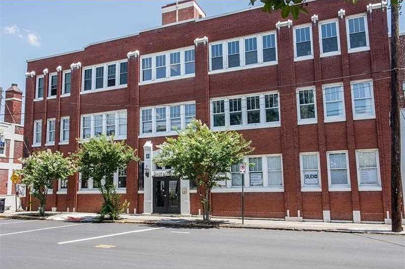 Exterior of access-controlled building