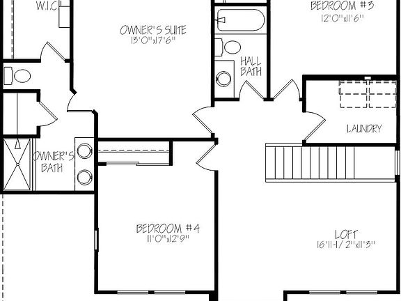 floor plan second level