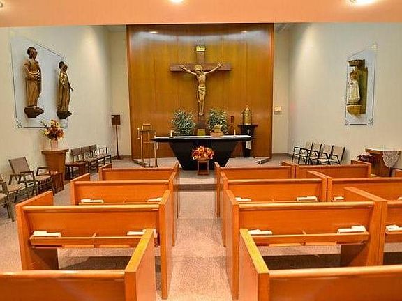 Attend daily mass in our Chapel.