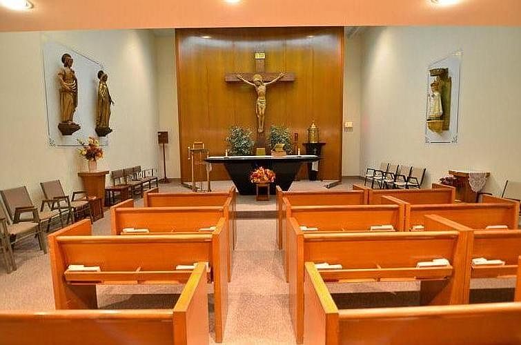 Attend daily Catholic Mass in our Chapel