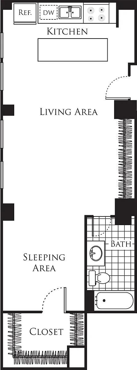 Floor plan Studio A1