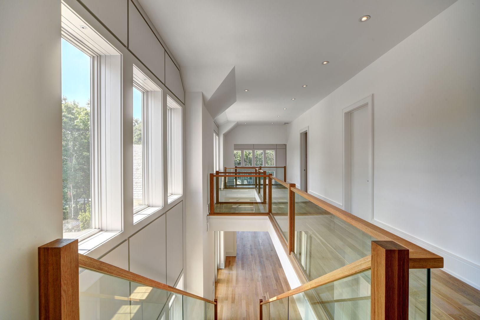  Fantastic Upstairs Hallway with Glass Wall