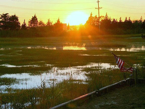 Sunset from the back yard