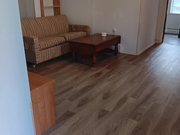 Living room, Bedroom B entrance in rear