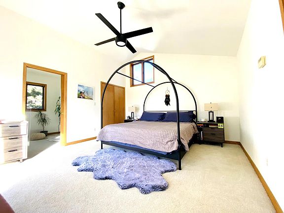 Master bed with ensuite office
