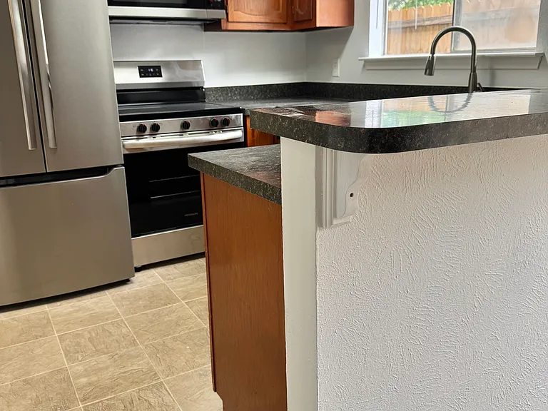 Bar top counter space.