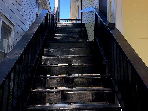 Apartment is the entire upstairs of a duplex.