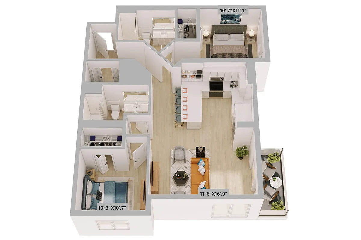 Floor plan The Eden B2