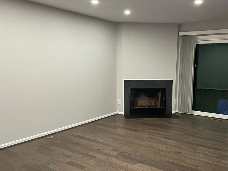 Living room with fire place