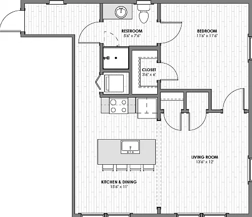 GLOW - Corner 1BD GLOW - Corner 1BD