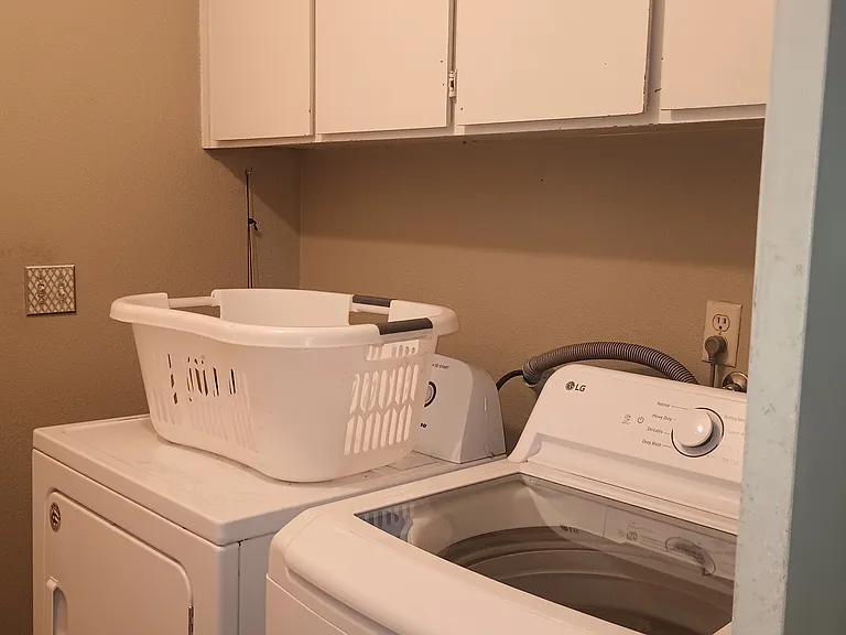 Laundry room with extra storage