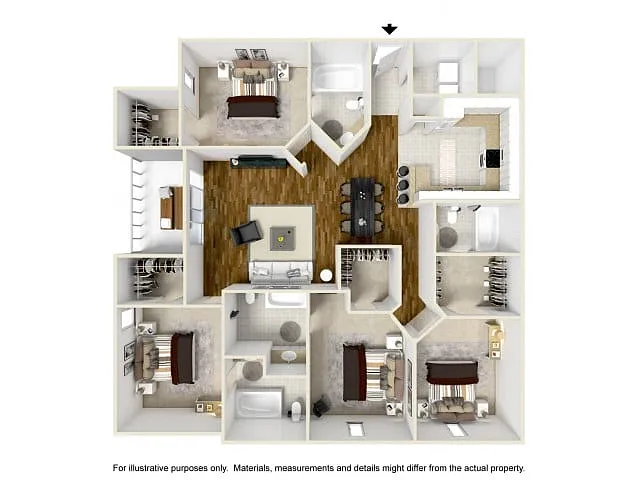 Floor plan 4/4 Upgrade